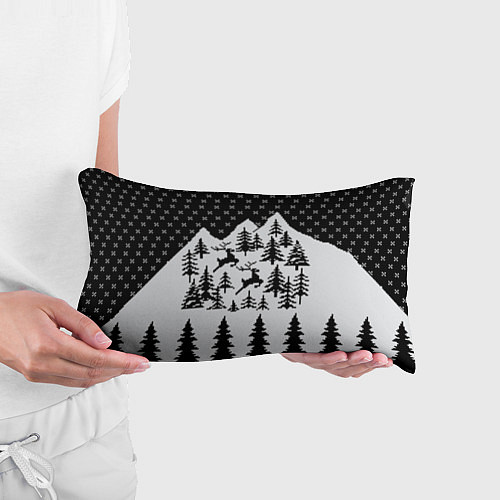 Подушка-антистресс Северные Олени в Горах / 3D-принт – фото 3