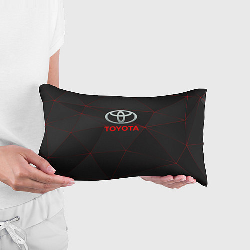 Подушка-антистресс Toyota Тонкие линии неона / 3D-принт – фото 3