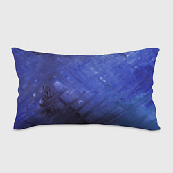 Подушка-антистресс Синие акварельные мазки, цвет: 3D-принт