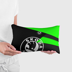 Подушка-антистресс SKODA GEOMETRY SPORT GREEN, цвет: 3D-принт — фото 2