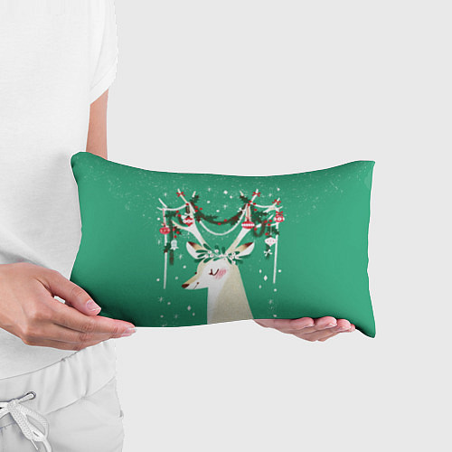 Подушка-антистресс Олень Новый год / 3D-принт – фото 3