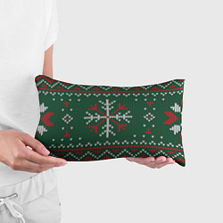 Подушка-антистресс Knitted Snowflake Pattern, цвет: 3D-принт — фото 2
