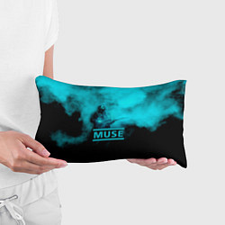 Подушка-антистресс Мэттью Беллами бирюзовый туман Muse, цвет: 3D-принт — фото 2