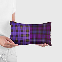 Подушка-антистресс Purple Checkered, цвет: 3D-принт — фото 2