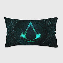 Подушка-антистресс ASSASSINS CREED VALHALLA SYMBOL NEON, цвет: 3D-принт