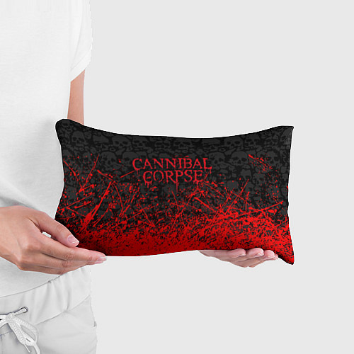 Подушка-антистресс CANNIBAL CORPSE, БРЫЗГИ КРАСОК ЧЕРЕПА / 3D-принт – фото 3