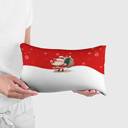 Подушка-антистресс Новогодний санта New Years Santa, цвет: 3D-принт — фото 2