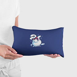 Подушка-антистресс Dab Snowman in a scarf, цвет: 3D-принт — фото 2