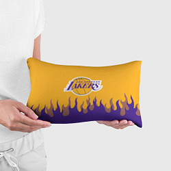 Подушка-антистресс LA LAKERS NBA FIRE ЛЕЙКЕРС ОГОНЬ, цвет: 3D-принт — фото 2