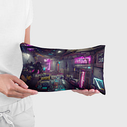Подушка-антистресс Городской киберпанк, цвет: 3D-принт — фото 2