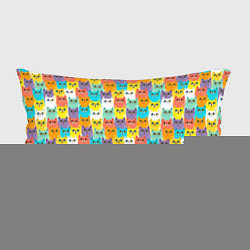 Подушка-антистресс Разноцветные Мультяшные Котики, цвет: 3D-принт