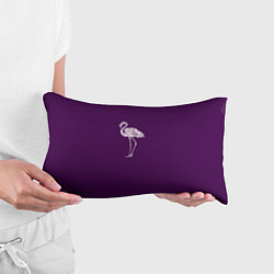 Подушка-антистресс Фламинго в сиреневом, цвет: 3D-принт — фото 2
