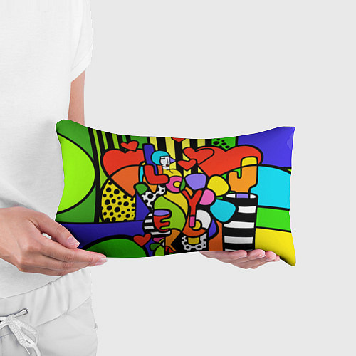 Подушка-антистресс Romero Britto - love you / 3D-принт – фото 3