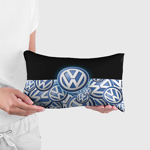 Подушка-антистресс Volkswagen Большое лого паттерн / 3D-принт – фото 3