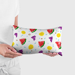 Подушка-антистресс Пиксельные фрукты, цвет: 3D-принт — фото 2