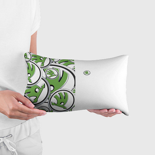 Подушка-антистресс Skoda Half Pattern Logo / 3D-принт – фото 3