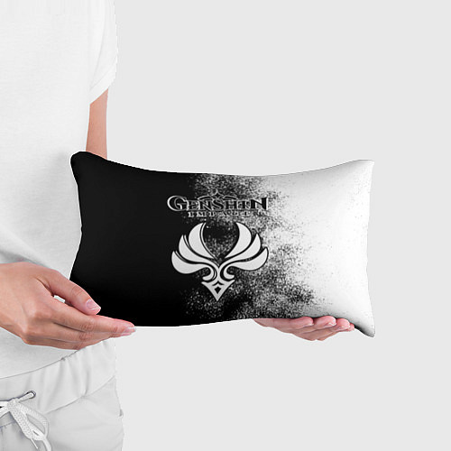 Подушка-антистресс ГЕНШИН ИМПАКТ - АНЕМО ЧБ / 3D-принт – фото 3