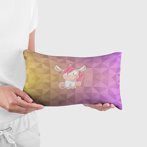 Подушка-антистресс Единорог с розовыми волосами / 3D-принт – фото 3