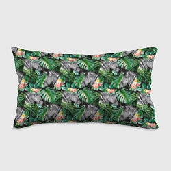 Подушка-антистресс Зебра и листья, цвет: 3D-принт
