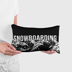 Подушка-антистресс Snowboarding in the mountains, цвет: 3D-принт — фото 2