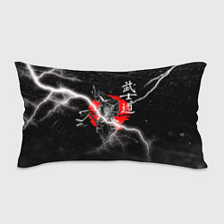 Подушка-антистресс Самурай Бусидо Иероглифы Samurai Lightning, цвет: 3D-принт