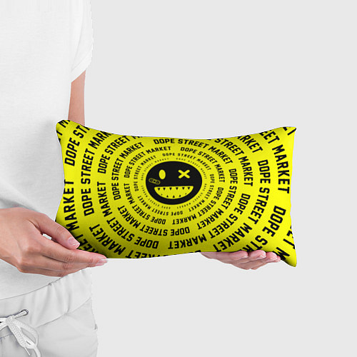 Подушка-антистресс Счастливый Смайлик Yellow Dope Street Market / 3D-принт – фото 3