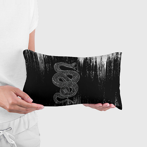 Подушка-антистресс Snake Краски Змея ЧБ / 3D-принт – фото 3