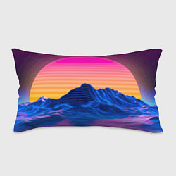 Подушка-антистресс Vaporwave Mountains Психоделика Неон, цвет: 3D-принт