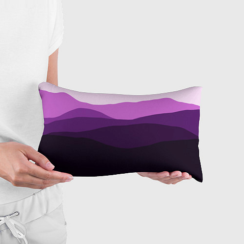 Подушка-антистресс Фиолетовый градиент горы абстракция / 3D-принт – фото 3