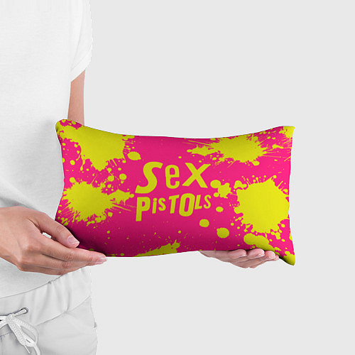 Подушка-антистресс Sex Pistols Yellow Logo / 3D-принт – фото 3