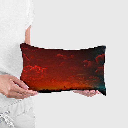 Подушка-антистресс Облака перед восходом солнца / 3D-принт – фото 3