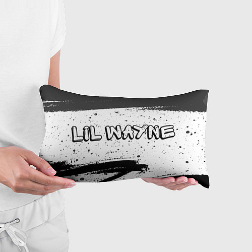 Подушка-антистресс Рэпер Lil Wayne в стиле граффити / 3D-принт – фото 3