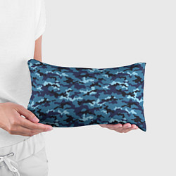 Подушка-антистресс Камуфляж Тёмно-Синий Camouflage Dark-Blue, цвет: 3D-принт — фото 2