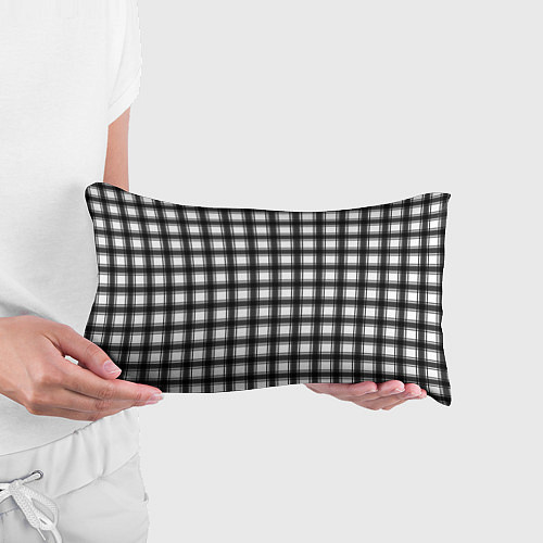 Подушка-антистресс Black and white trendy checkered pattern / 3D-принт – фото 3