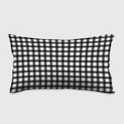 Подушка-антистресс Black and white trendy checkered pattern, цвет: 3D-принт