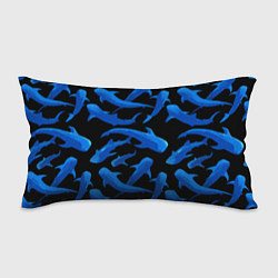 Подушка-антистресс Стая акул - паттерн, цвет: 3D-принт