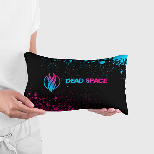 Подушка-антистресс Dead Space - neon gradient: надпись и символ / 3D-принт – фото 3