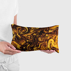 Подушка-антистресс Жидкое золото текстура, цвет: 3D-принт — фото 2