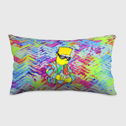 Подушка-антистресс Барт Симпсон в тёмных очках считает бабло, цвет: 3D-принт
