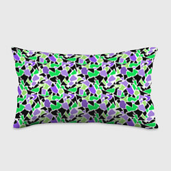 Подушка-антистресс Зелено-фиолетовый абстрактный узор, цвет: 3D-принт