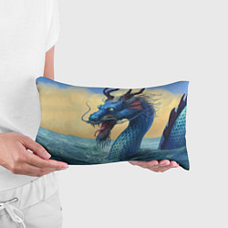 Подушка-антистресс Японский Дракон В Воде, цвет: 3D-принт — фото 2
