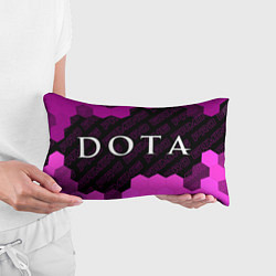 Подушка-антистресс Dota pro gaming: надпись и символ, цвет: 3D-принт — фото 2