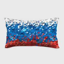 Подушка-антистресс Полигональный флаг России!, цвет: 3D-принт