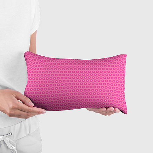 Подушка-антистресс Розовые цветочки - паттерн из ромашек / 3D-принт – фото 3