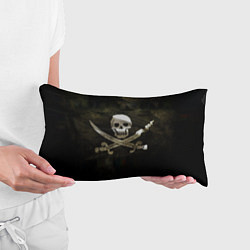 Подушка-антистресс Пиратский флаг - череп с ножами, цвет: 3D-принт — фото 2