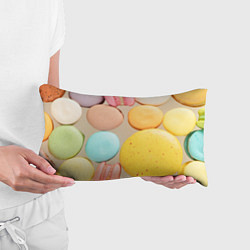 Подушка-антистресс Разноцветные пирожные Макарон, цвет: 3D-принт — фото 2