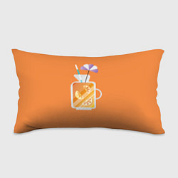 Подушка-антистресс Апельсиновый сок - Оранжевая версия, цвет: 3D-принт