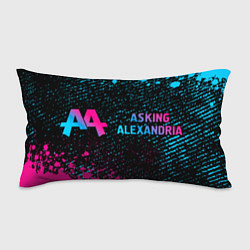 Подушка-антистресс Asking Alexandria - neon gradient: надпись и симво, цвет: 3D-принт