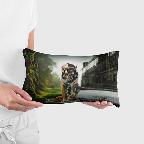 Подушка-антистресс Кибернетический тигр / 3D-принт – фото 3