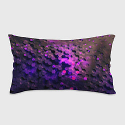 Подушка-антистресс Плиты фиолетовый неон, цвет: 3D-принт